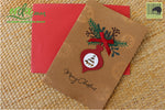 Handmade Handcrafted Christmas Bells Paper Christmas Greeting Cards