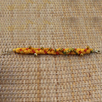 Yellow with Beads and Bells - Handmade Vintage Cloth