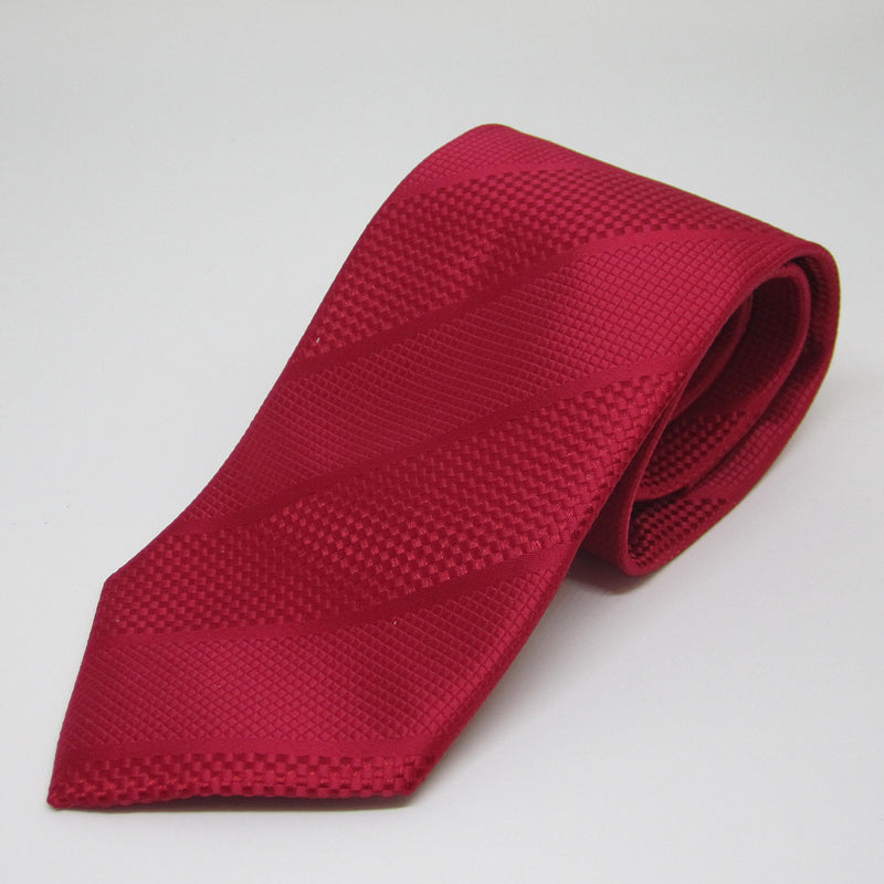 Red self design - Men Neck Tie