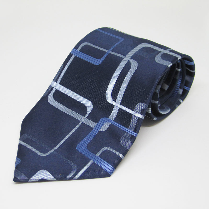 Blue self Opal design - Men Neck Tie