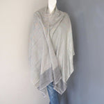 Pashmina Grey and Yellow Striped Stole
