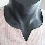 Pink stripe full sleeve 100% cotton summer shirts