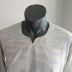 Peach and Green Pattern Full Sleeve 100% Cotton Summer Shirts