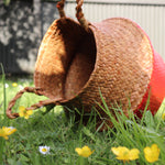 Seagrass Straw Baskets - RED