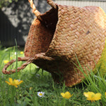 Seagrass Straw Baskets - YELLOW