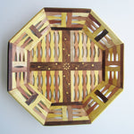 Wooden Hexagon Rosewood Tray