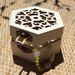 Hexagon Classic Wavy Wooden Gift Box