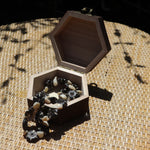 Hexagon Dark Rosewood Pop Love Wooden Gift Box