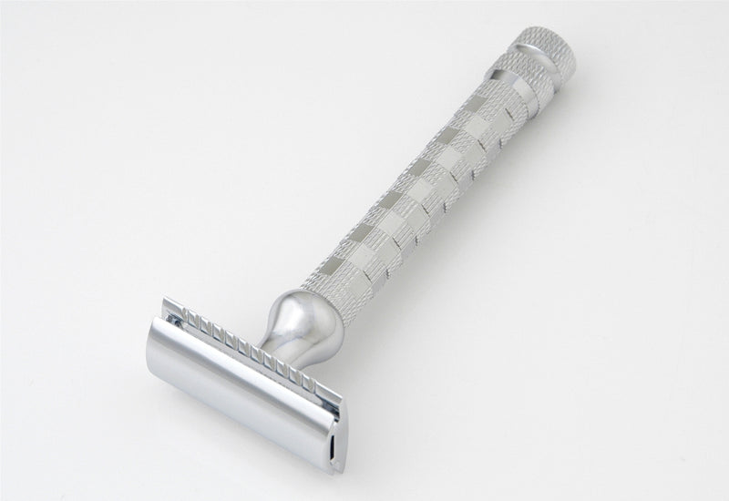 Pearl Shaving Double Edge Safety Razor (Close Comb, Chrome)